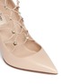 Detail View - Click To Enlarge - VALENTINO GARAVANI - 'Rockstud' caged lace-up leather pumps