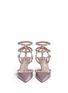 Front View - Click To Enlarge - VALENTINO GARAVANI - 'Rockstud' caged patent leather pumps