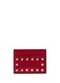Main View - Click To Enlarge - VALENTINO GARAVANI - 'Rockstud' leather card holder