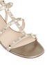 Detail View - Click To Enlarge - VALENTINO GARAVANI - 'Rockstud' caged leather sandals