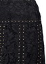 Detail View - Click To Enlarge - VALENTINO GARAVANI - Stud floral guipure lace godet skirt