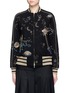 Main View - Click To Enlarge - VALENTINO GARAVANI - Cosmos embroidered wool bomber jacket