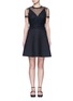 Main View - Click To Enlarge - VALENTINO GARAVANI - Tulle bodice Crepe Couture dress