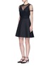 Figure View - Click To Enlarge - VALENTINO GARAVANI - Tulle bodice Crepe Couture dress
