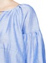 Detail View - Click To Enlarge - CO - Neck tie gathered chambray top
