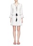 Main View - Click To Enlarge - TALITHA - 'Ria' neck tie geometric embroidery dress