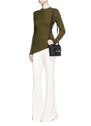 Figure View - Click To Enlarge - ALEXANDER MCQUEEN - Crepe flared pants