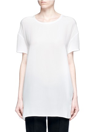 Main View - Click To Enlarge - EQUIPMENT - 'Riley' oversize silk T-shirt