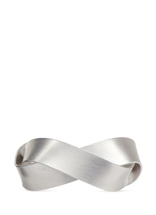 Main View - Click To Enlarge - BELINDA CHANG - 'Flow' 18k white gold plated overlap cuff