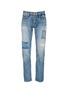 Main View - Click To Enlarge - FDMTL - 'Trace Case Study 22' sashiko boro patchwork jeans