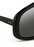 Detail View - Click To Enlarge - LINDA FARROW - Oversize pentagon acetate sunglasses