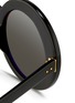 Detail View - Click To Enlarge - LINDA FARROW - Oversize round acetate sunglasses