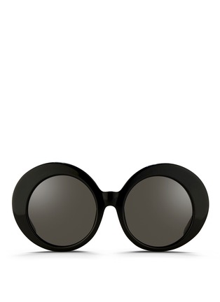 Main View - Click To Enlarge - LINDA FARROW - Oversize round acetate sunglasses