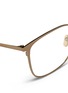 Detail View - Click To Enlarge - LINDA FARROW - Titanium square optical glasses