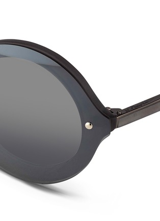 Detail View - Click To Enlarge - 3.1 PHILLIP LIM - Mounted lens frosted acetate round sunglasses