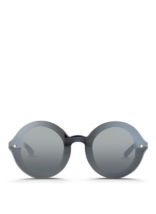 Main View - Click To Enlarge - 3.1 PHILLIP LIM - Mounted lens frosted acetate round sunglasses