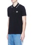 Front View - Click To Enlarge - KENZO - Tiger patch stripe polo shirt