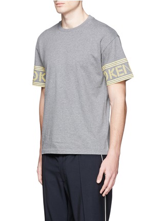 Front View - Click To Enlarge - KENZO - Logo print sleeve skate T-shirt