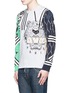 Front View - Click To Enlarge - KENZO - Mix logo embroidery sweatshirt
