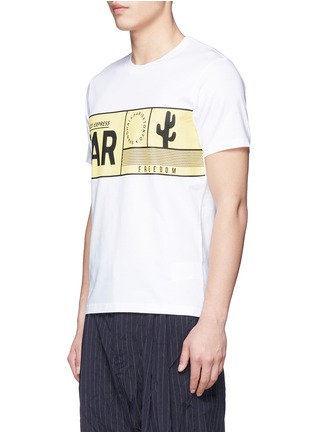 Front View - Click To Enlarge - KENZO - Travel tag print T-shirt