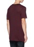 Back View - Click To Enlarge - AMIRI - Stripe distressed cotton-cashmere T-shirt