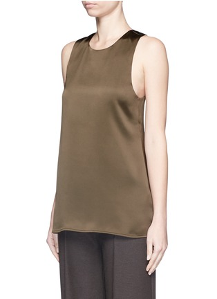 Front View - Click To Enlarge - THEORY - 'Parieom' satin sleeveless tunic