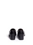 Back View - Click To Enlarge - CHLOÉ - Double zip leather loafers