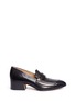 Main View - Click To Enlarge - CHLOÉ - Double zip leather loafers