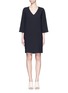 Main View - Click To Enlarge - VINCE - Textured crepe V-neck dress