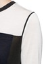Detail View - Click To Enlarge - VINCE - Colourblock mouline knit T-shirt
