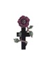 Main View - Click To Enlarge - LYDIA COURTEILLE - 'Cross and Rose' diamond ruby 18k white gold brooch
