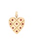 Main View - Click To Enlarge - LOQUET LONDON - 'Heart' ruby 14k yellow gold bracelet charm – Small