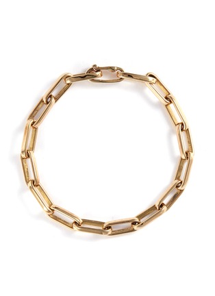 Main View - Click To Enlarge - LOQUET LONDON - 14k yellow gold chain link bracelet - Large