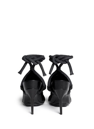 Back View - Click To Enlarge - 3.1 PHILLIP LIM - 'Marquise' padded cord ankle wrap sandals