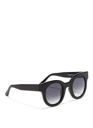 Figure View - Click To Enlarge - THIERRY LASRY - 'Celebrity' chunk round acetate sunglasses