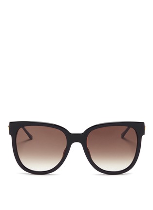 Main View - Click To Enlarge - THIERRY LASRY - 'Flashy' metal temple acetate sunglasses
