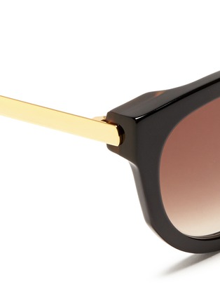 Detail View - Click To Enlarge - THIERRY LASRY - 'Lively' metal temple cat eye sunglasses