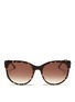 Main View - Click To Enlarge - THIERRY LASRY - 'Axxxexxxy' tortoiseshell acetate slim cat eye sunglasses