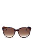 Main View - Click To Enlarge - THIERRY LASRY - 'Axxxexxxy' pearlescent stripe acetate sunglasses