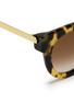 Detail View - Click To Enlarge - THIERRY LASRY - 'Draggy' metal temple tortoiseshell acetate sunglasses