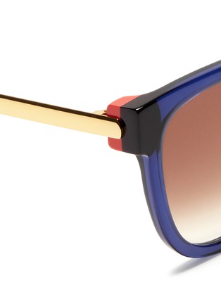 Detail View - Click To Enlarge - THIERRY LASRY - 'Flashy' contrast corner acetate sunglasses