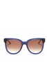 Main View - Click To Enlarge - THIERRY LASRY - 'Flashy' contrast corner acetate sunglasses