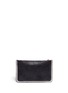 Back View - Click To Enlarge - STELLA MCCARTNEY - 'Falabella' chain border flat zip clutch