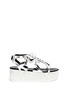 Main View - Click To Enlarge - STELLA MCCARTNEY - 'Lucy' cracked effect platform metallic sandals