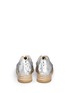 Back View - Click To Enlarge - STELLA MCCARTNEY - 'Macy' metallic faux leather espadrille sneakers