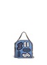 Main View - Click To Enlarge - STELLA MCCARTNEY - 'Falabella' mini embroidery two-way denim chain tote