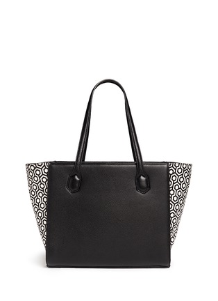 Back View - Click To Enlarge - MISCHA - 'Weekday Tote' in classic hexagon print