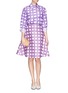 Figure View - Click To Enlarge - CHICTOPIA - Grid check poplin shirt