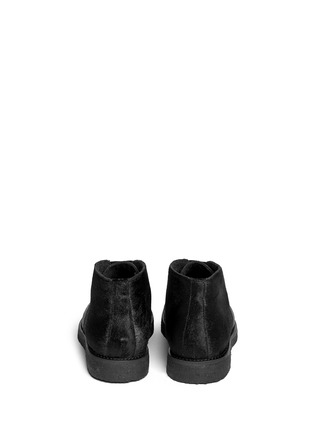 Back View - Click To Enlarge - VINCE - 'Clay' calf hair ankle boots