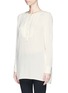 Front View - Click To Enlarge - VINCE - Trapunto stitch linen blend tunic